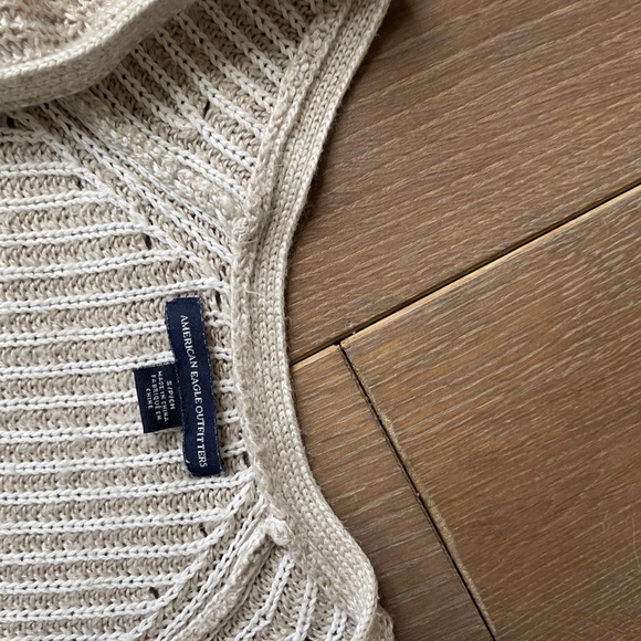 Basic Beige Long Cardigan with Pockets - Picture 3 of 3